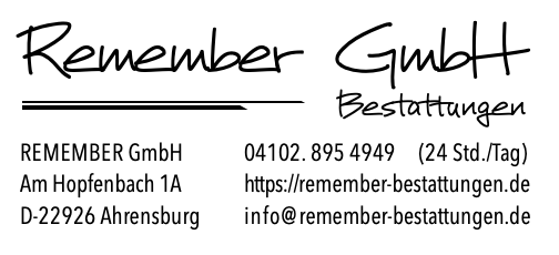 Remember Bestattungen Ahrensburg